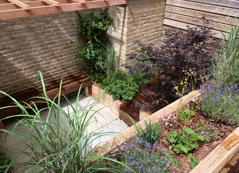 A low-maintenance garden makeover in Barnsbury, Islington, London N1.