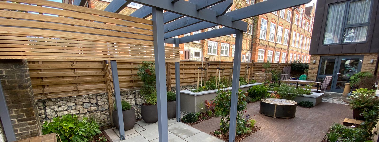 A landscape design project for an L-shaped front garden in Highbury, London N5.