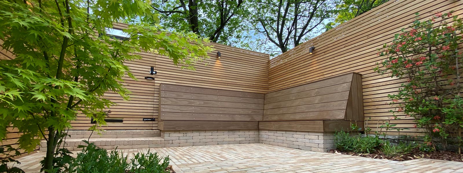 A low maintenance front and rear garden design project in Barnsbury, Islington, London N1.