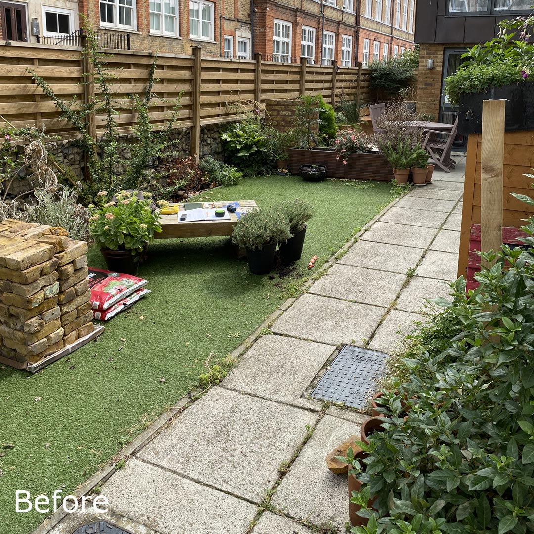 A before picture of the old school's caretaker's house in Highbury.